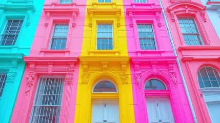 Notting Hill Pastel Townhouses