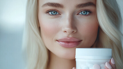 Girl with product mockup