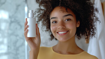 Girl with product mockup