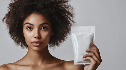 Girl with product mockup