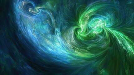 Abstract swirling nebula, cosmic energy, dark background, digital art, design element