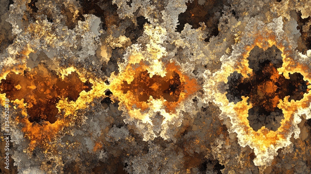 Poster abstract fiery fractal art background texture design for website or print