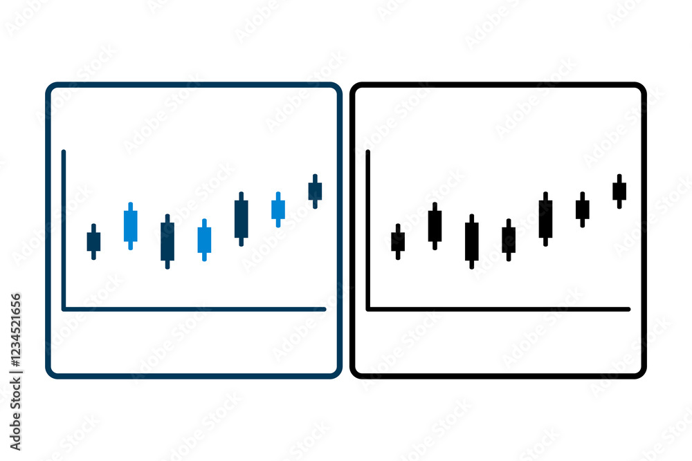Poster chart icon. icon related to graph and seo . suitable for web site, app, user interfaces, printable e