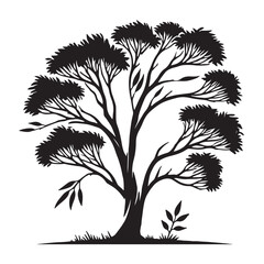 Eucalyptus Tree Silhouette - Soft Abstract Eucalyptus Art - Eucalyptus Tree Vector - Eucalyptus Tree Illustration - Minimalist Eucalyptus Silhouette - Eucalyptus Vector - Eucalyptus Digital Art
