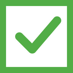 line green Tick mark approved . Check mark icon symbols . symbol for website computer and mobile isolated on white background. green tick verified badge icon. Social media official account tick symbol