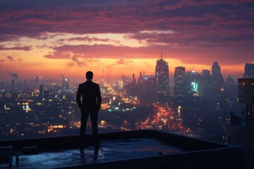 Fototapeta premium Roof Top Cityscape
