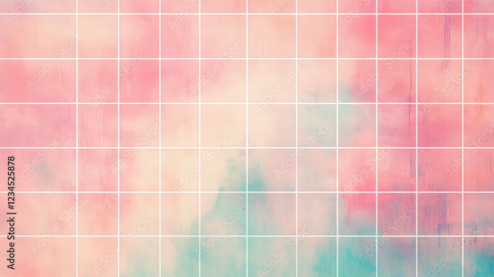 Poster soft pastel background with subtle texture and grid pattern, ideal for invitations, website designs,