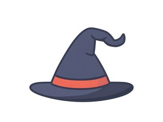 Magic Pointed Witch Hat Halloween wizard costume icon logo