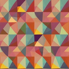 Fototapeta premium Abstract Geometric Pattern with Vibrant Colors - Modern Wallpaper for Digital Products & Home Decor