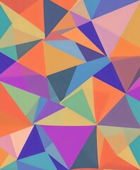 Fototapeta premium Abstract Geometric Patterns with Vibrant Colors - Modern Minimalist Design