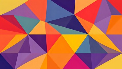 Fototapeta premium Vibrant Geometric Abstract Art | Modern Digital Wallpaper