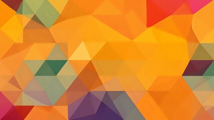 Fototapeta premium Vibrant Geometric Abstract Design with Hexagons in Modern Color Scheme