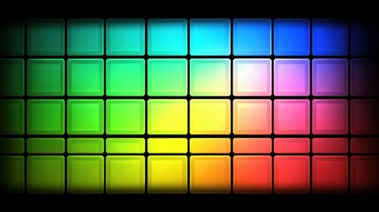 Colorful Square Grid Pattern