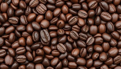 Roasted Coffee Beans Abundantly Fill The Frame