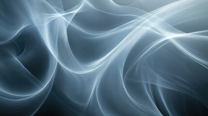 Obraz premium Ethereal Flowing Waves of Light Creating a Dreamlike Abstract Background with Soft Gradients and Fluid Motion for Artistic Designs and Modern Applications