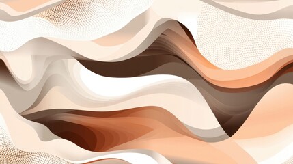 Abstract Beige and Brown Waves