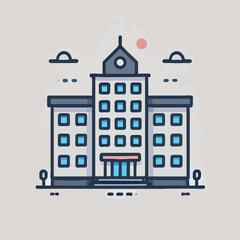 Obraz premium The towering magnificent buildings