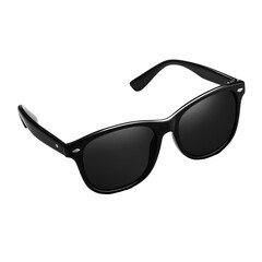 Stylish Black Sunglasses Classic Design Summer UV Cool Dark Lens Wear isolated on transparent or white background, png