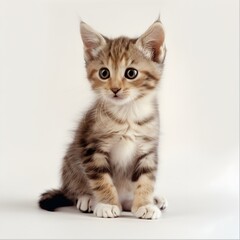 Obraz premium kitten on white isolated 