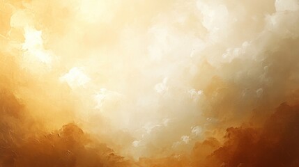 Golden sunset cloudscape, vibrant sky, aerial view, background texture, design element