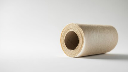 Roll of adhesive tape on a clean background