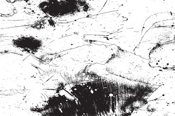 The grunge texture is covered with layers of cracks, scratches and chips. Vector illustration background.