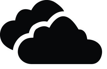  Cloud icon in flat trendy web icon. Clouds symbol for your web site design, logo, app, UI shapes design . Data technology icon.