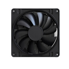 cooling fan isolated on black