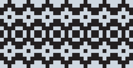 Fototapeta premium Geometric pattern. Black and gray pattern for web page, texture, paper, poster, fabric, textile. Raster copy of a vector file.