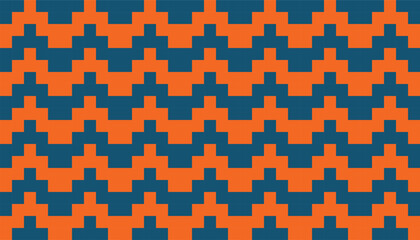 Seamless pattern. Chevron background. Traditional architectural wallpaper. Classic motif. Geometric digital paper. Ethnic textile print. Vector image