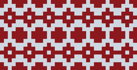 Classic geometric pattern. Maroon and gray pattern for web page, texture, paper, poster, fabric, textile. Raster copy of a vector file.