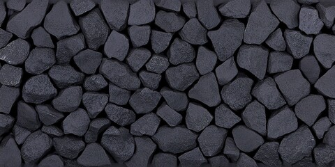 Dark Stone Wall Texture: A seamless, high-resolution image showcasing a wall composed of dark, irregularly shaped stones, creating a textured and dramatic backdrop. 