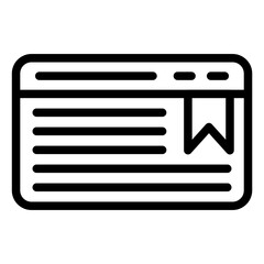 Bookmark Page Icon
