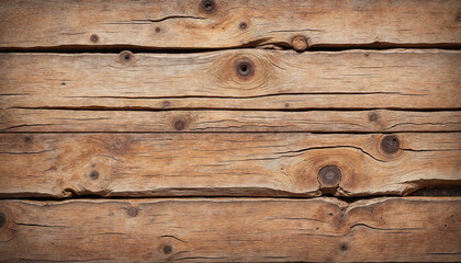 Naklejka premium Rustic wooden planks texture with natural knots 