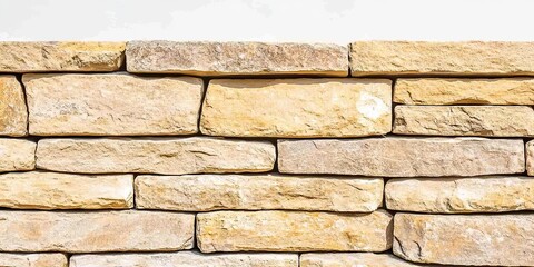 Obraz premium Rustic Stone Wall: A close-up shot of a beautifully textured and weathered stone wall, showcasing the natural beauty and durability of this timeless building material.