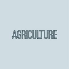 Agriculture Text Written Typography Template Background Vector Illustration Wallpaper Featuring Farming, Crops, Rural Life, Sustainable Agriculture, and Organic Farming Concepts