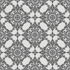 Vector damask seamless pattern with Ornamental Motifs for Decor Design.