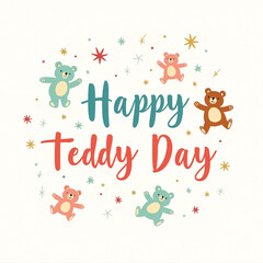 Obraz premium Happy Teddy Day