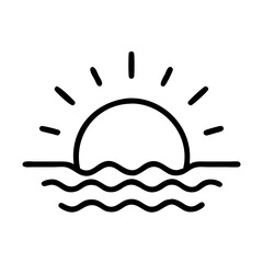 sunset icon design