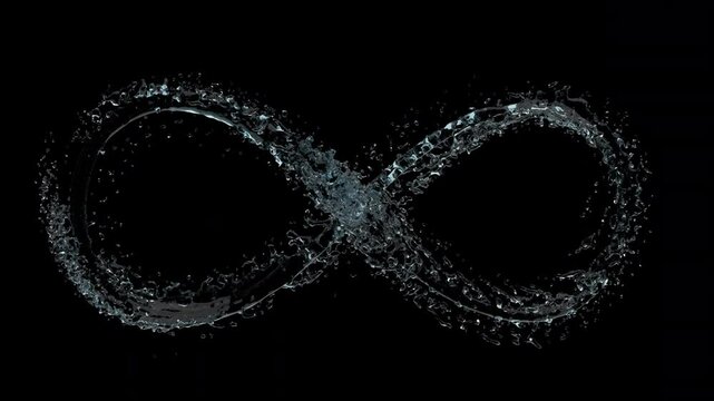 
Various water shapes moving and flowing, splashes and movement of liquid
 on a transparent background with alpha channel