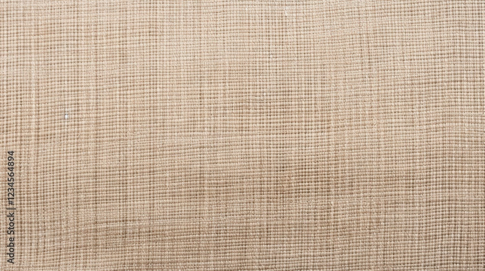 Poster woven canvas texture background in neutral beige with subtle pattern for design projects and creativ