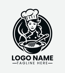 Female Chef Logo Design