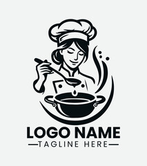 Female Chef Logo Design