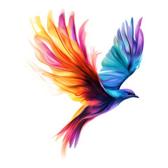 Obraz premium PNG Flight of Fantasy Against Transparent Background for Imaginative Design, Dreamlike Art, or Fantasy-Themed Projects