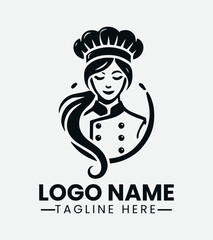 Female Chef Logo Design,