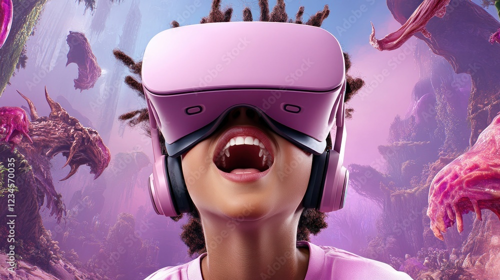 Poster experience the future of education with an ai-powered virtual classroom students learn in an immersi