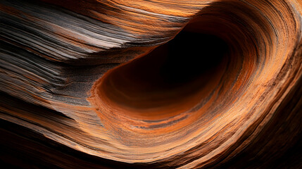 Obraz premium Swirling sandstone cave, Arizona desert, natural light, geological texture, background for design