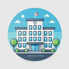 The towering magnificent buildings