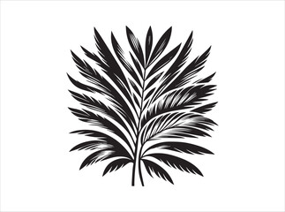 Fototapeta premium Tropical Leaf Vector | Exotic Plant Graphic | Summer Design 