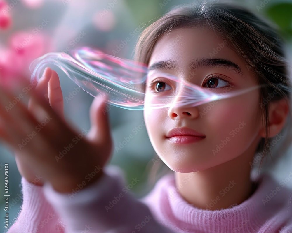 Poster explore holographic tutors in digital learning for students see a student interacting with a hologra